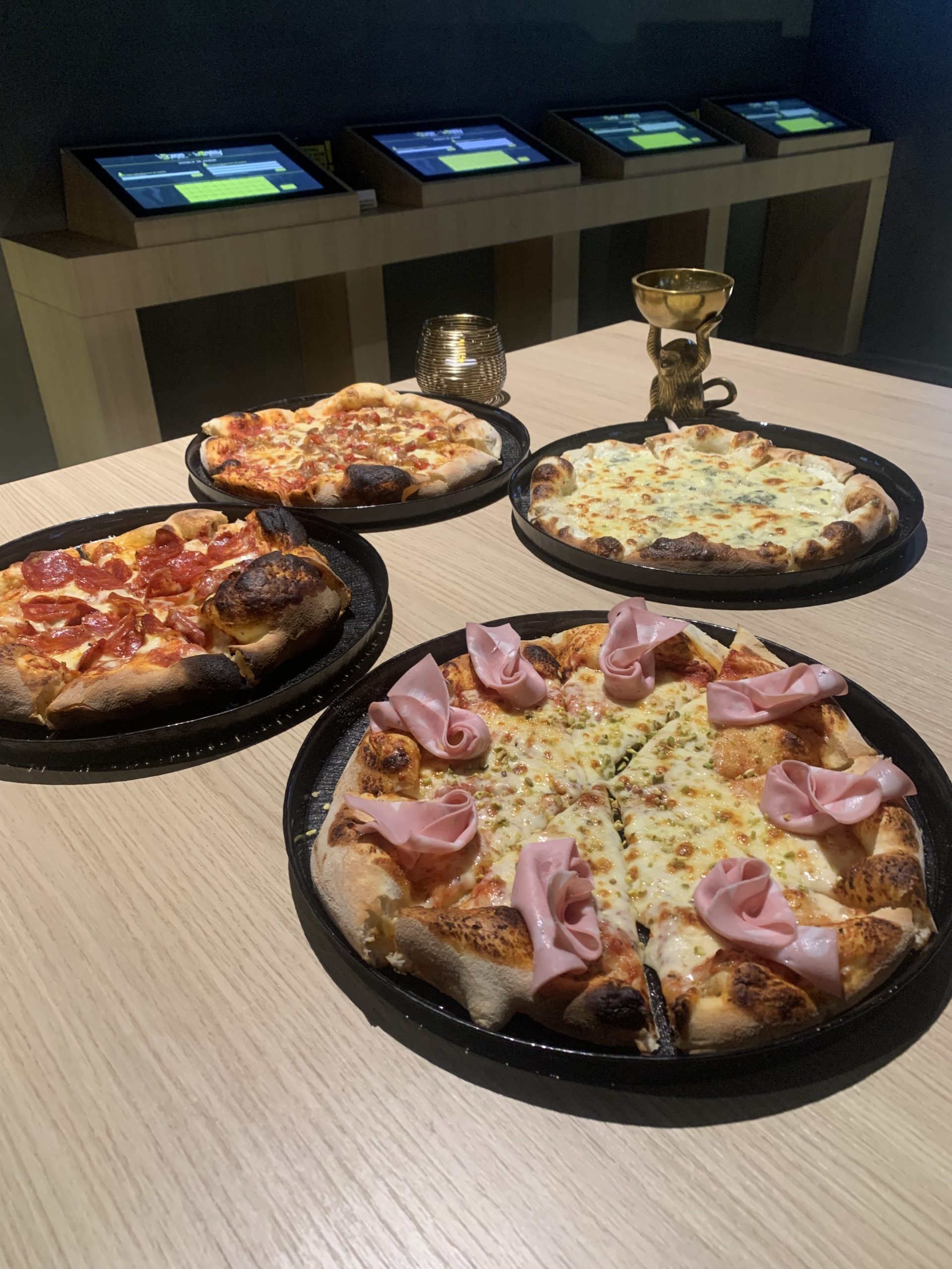 Présentation de pizzas